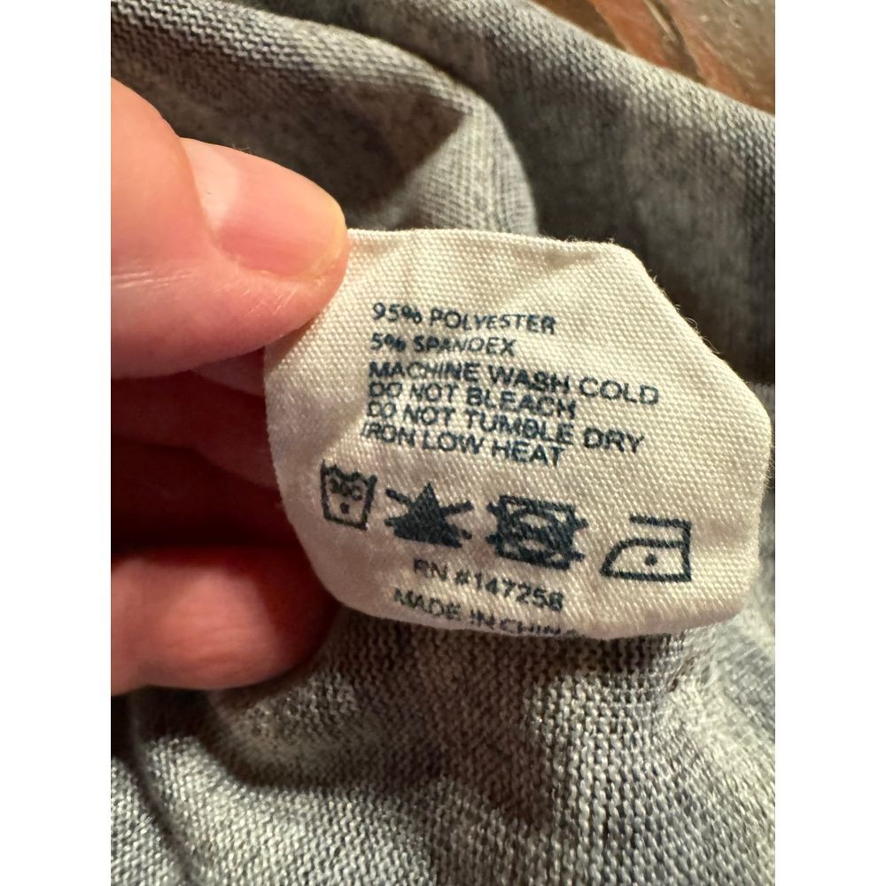 Simply Southern Grey Striped Drop Shoulder Pullover Size Small - Picture 6 of 7